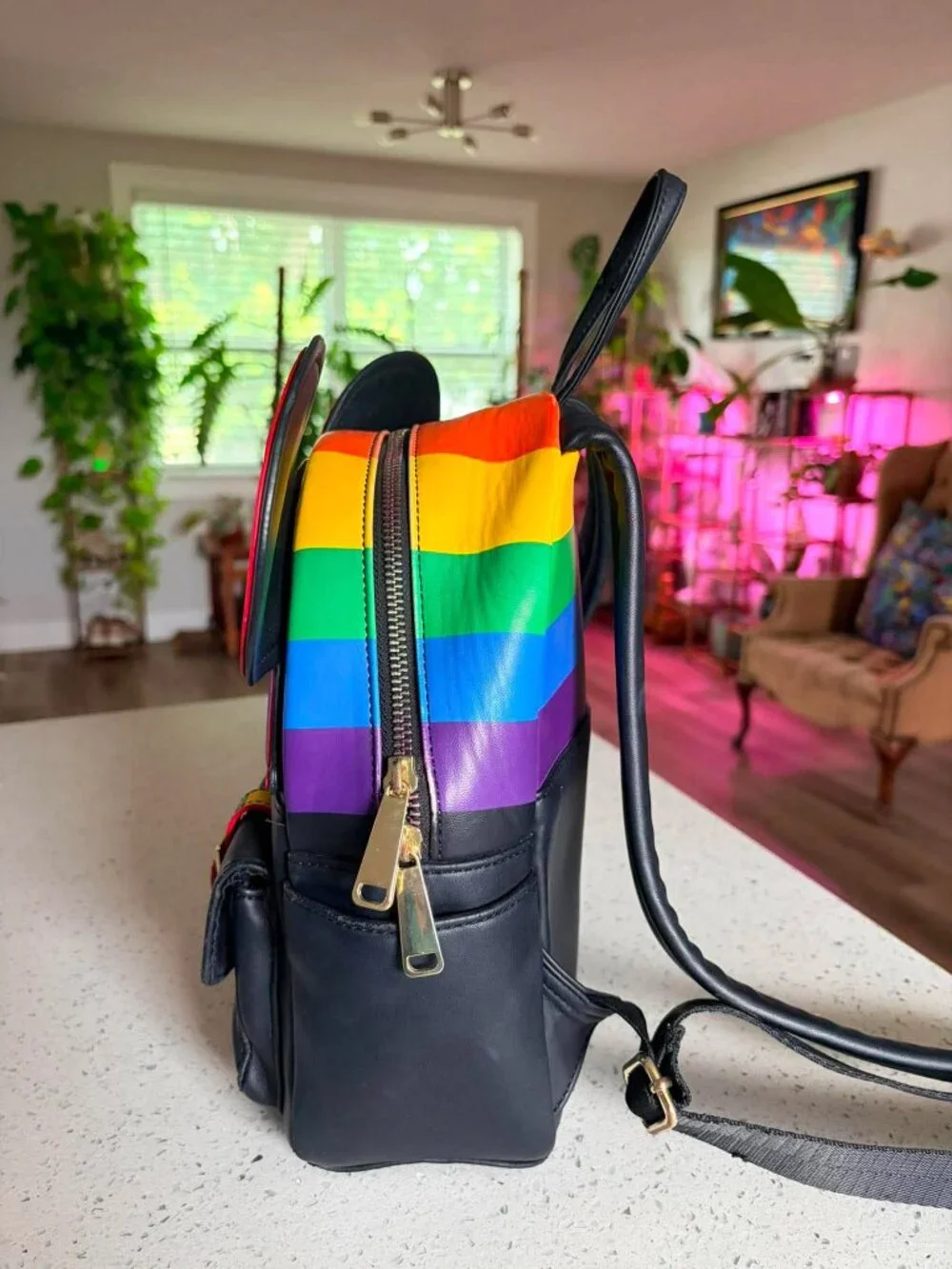 Loungefly x Disney Parks Rainbow Mickey Ears Backpack 🌈✨